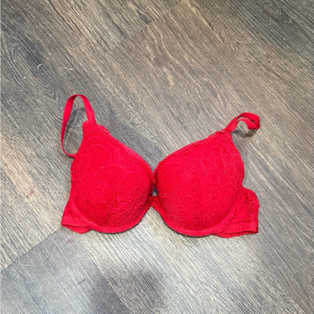 Aerie Red Lace Bra